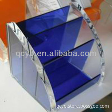 Hot sale! noble blue crystal place card holder